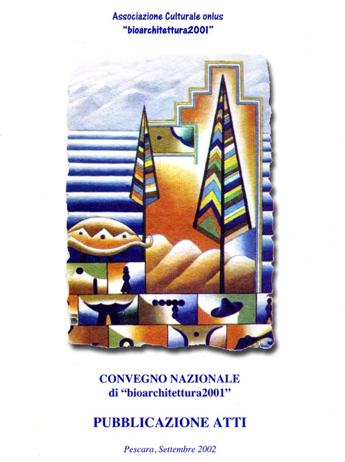 Copertina del volume degli atti del convegno curato dall'Associazione "Bioarchitettura2001".